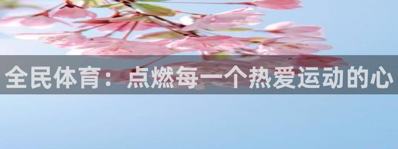 MK体育官方正版app官网：全民体育：点燃每一个热爱运动的心
